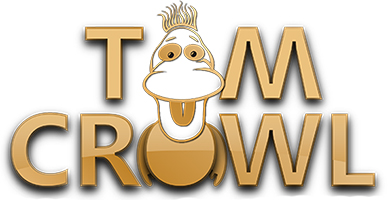 comedy ventriloquist tom crowl logo comedy ventriloquist Tom Crowl logo